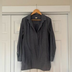 J. Crew women’s chambray color pullover tunic